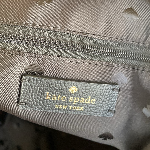 KATE SPADE ♠️ New York "Hayden"🖤BLACK & WHITE🤍 SAILING STRIPE TOP ZIP TOTE BAG - Picture 13 of 17